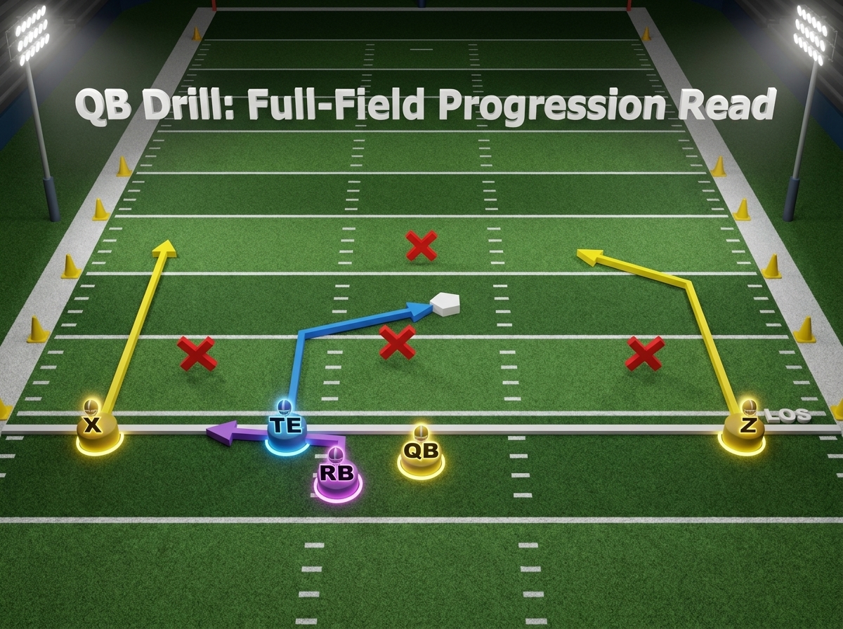 QB Drill: Full-Field Progression Read